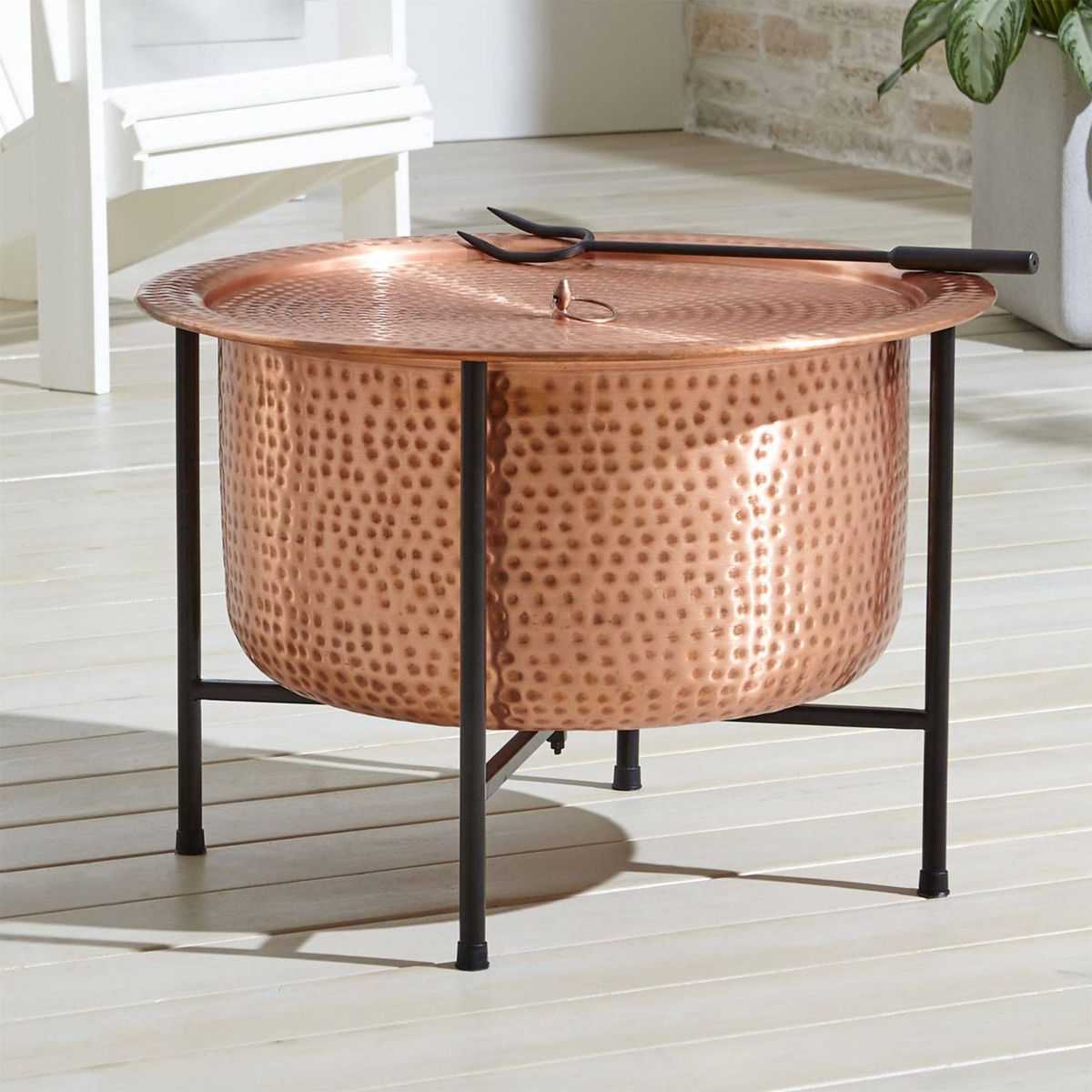 CRATE & BARREL - Brasero Cobre