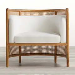 CRATE & BARREL - Silla Fields Blanca