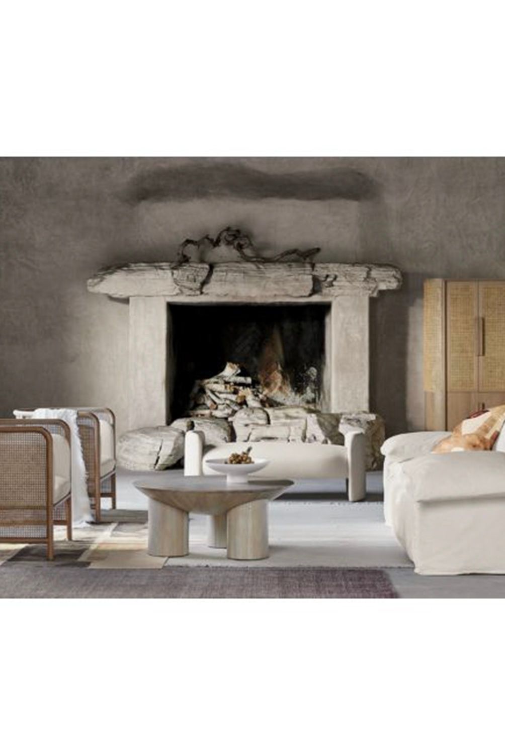 CRATE & BARREL - Silla Fields Blanca Crate & Barrel