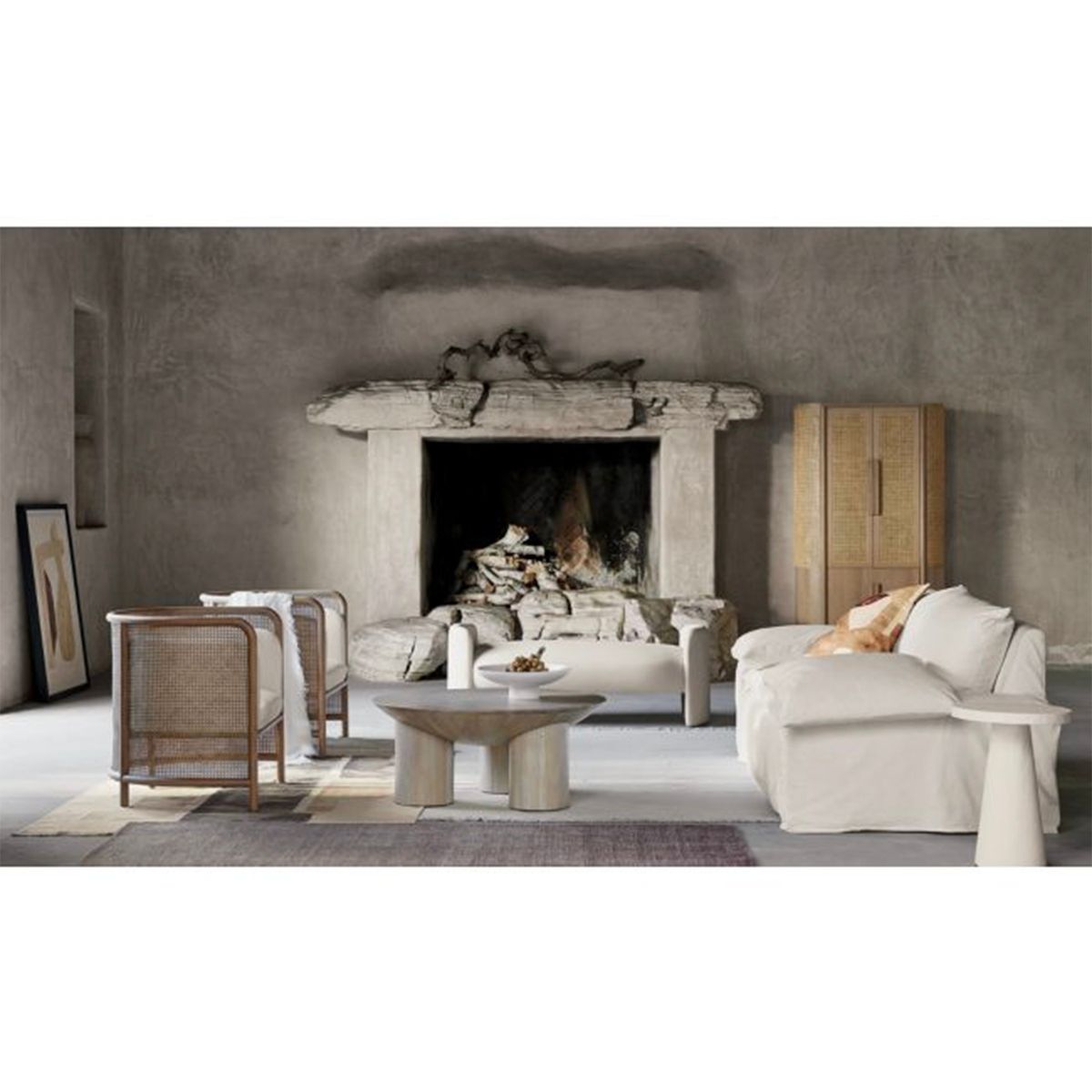 CRATE & BARREL - Silla Fields Blanca Crate & Barrel