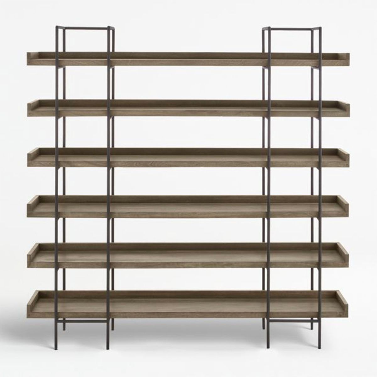 CRATE & BARREL - Estante 6 Niveles Beckett Gris Crate & Barrel