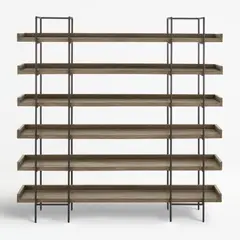 CRATE & BARREL - Estante 6 Niveles Beckett Gris