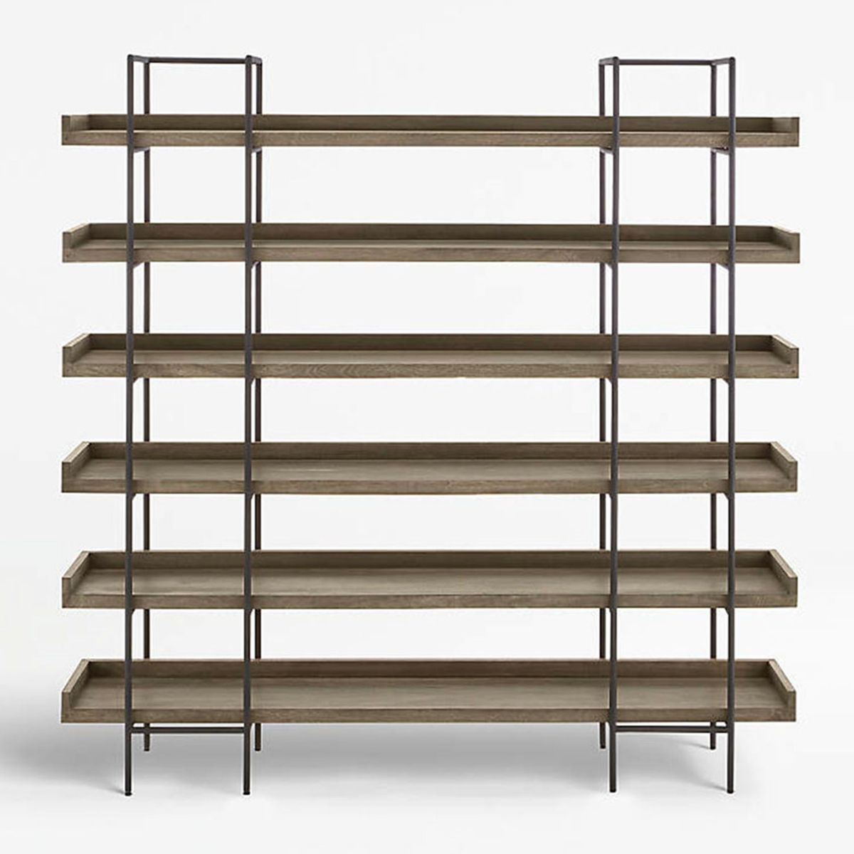 CRATE & BARREL - Estante 6 Niveles Beckett Gris Crate & Barrel