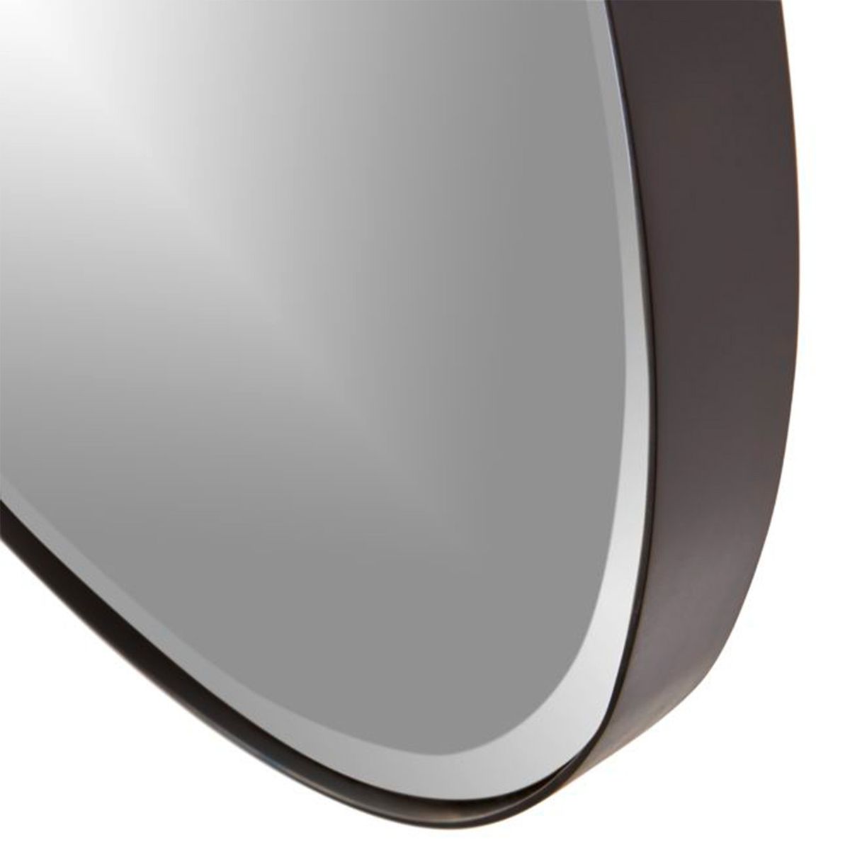 CRATE & BARREL - Espejo Redondo Con Marco Metálico Negro 121 Cm Crate & Barrel