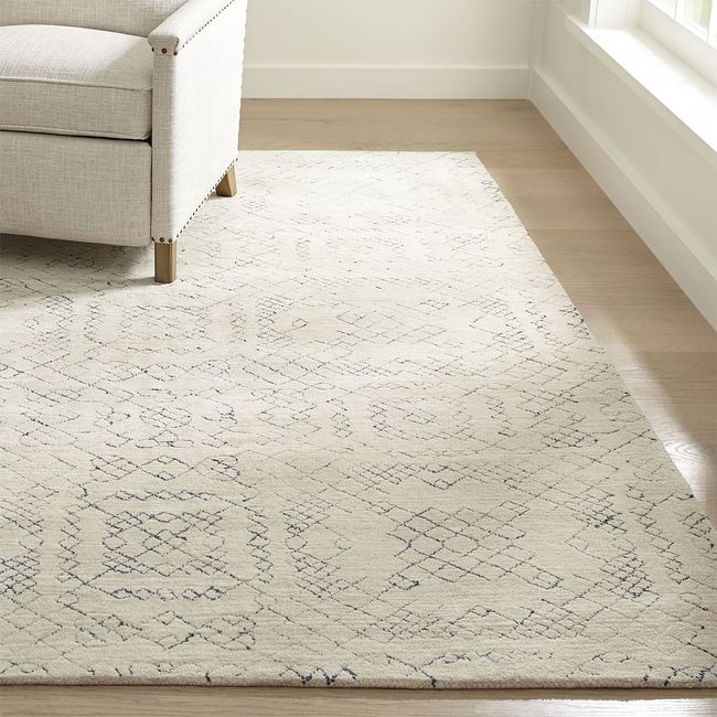CRATE & BARREL - Alfombra Azulejo Lana Crate & Barrel