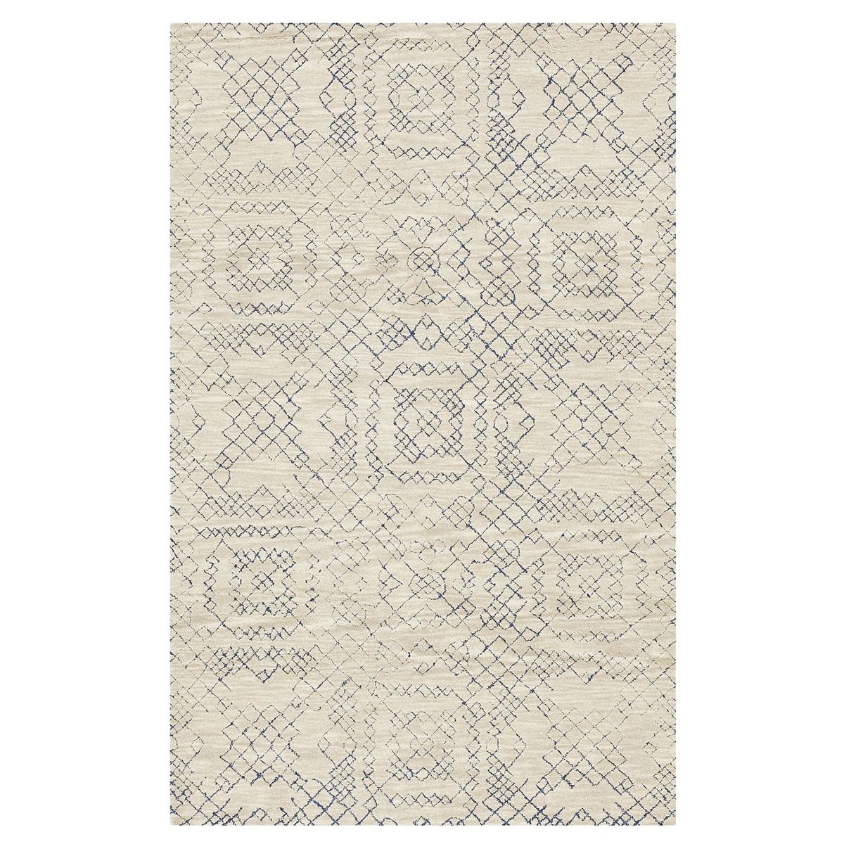 CRATE & BARREL - Alfombra Azulejo Lana Crate & Barrel