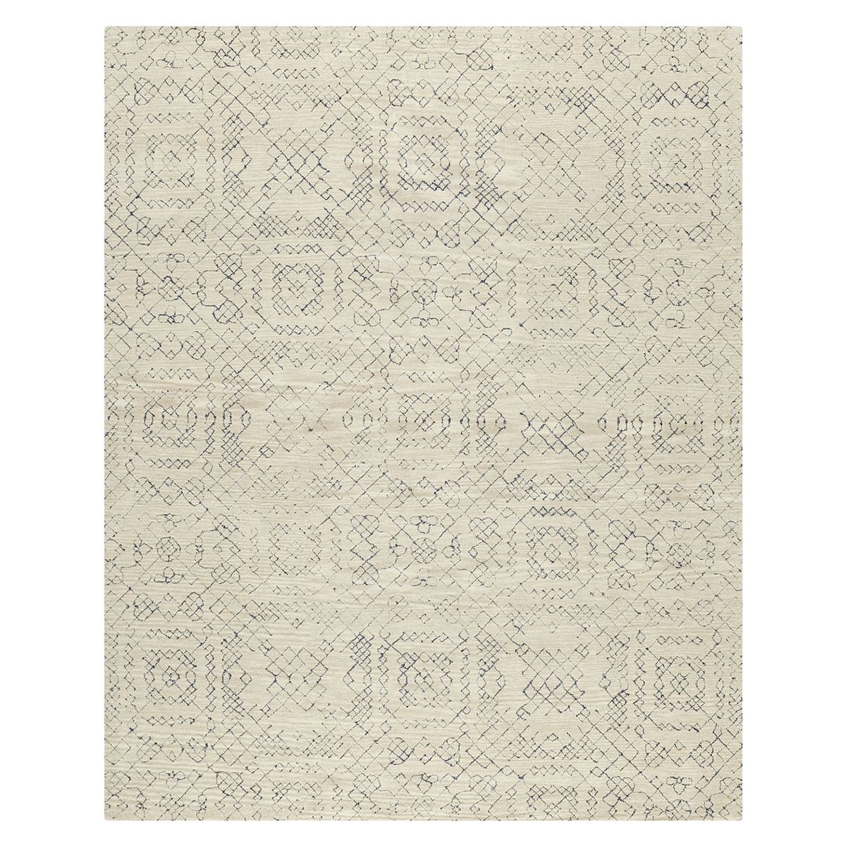 CRATE & BARREL - Alfombra Azulejo Lana Crate & Barrel