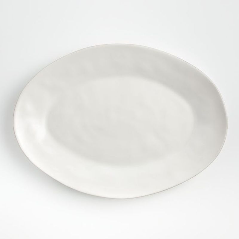 CRATE & BARREL - Fuente Ovalada Marin Blanco Grande Crate & Barrel
