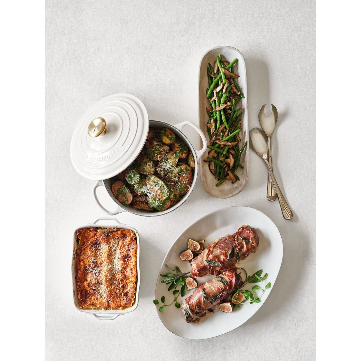 CRATE & BARREL - Fuente Ovalada Marin Blanco Grande Crate & Barrel