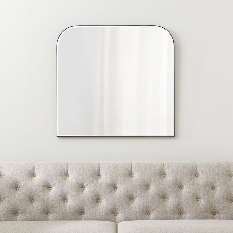 CRATE & BARREL - Espejo de Pared Edge Arco Negro Crate & Barrel