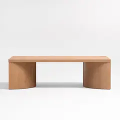 CRATE & BARREL - Mesa De Centro Virage Rectangular 140Cm