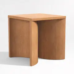 CRATE & BARREL - Mesa Lateral Virage Roble