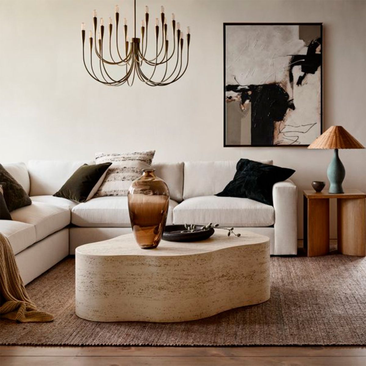 CRATE & BARREL - Mesa Lateral Virage Roble Crate & Barrel