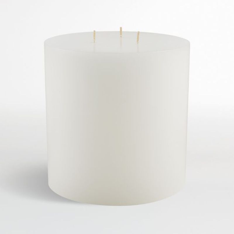 CRATE & BARREL - Vela Pilar Blanca Crate&Barrel