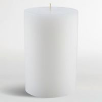 Vela Pilar Blanca Crate&Barrel