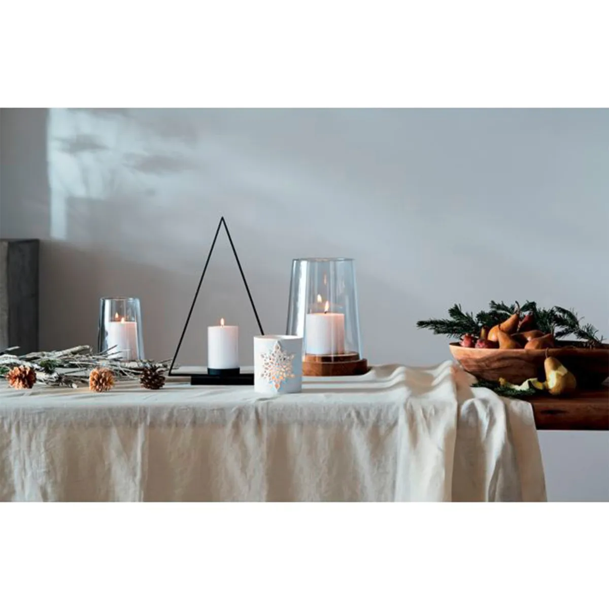 CRATE & BARREL - Vela Pilar Blanca Crate&Barrel