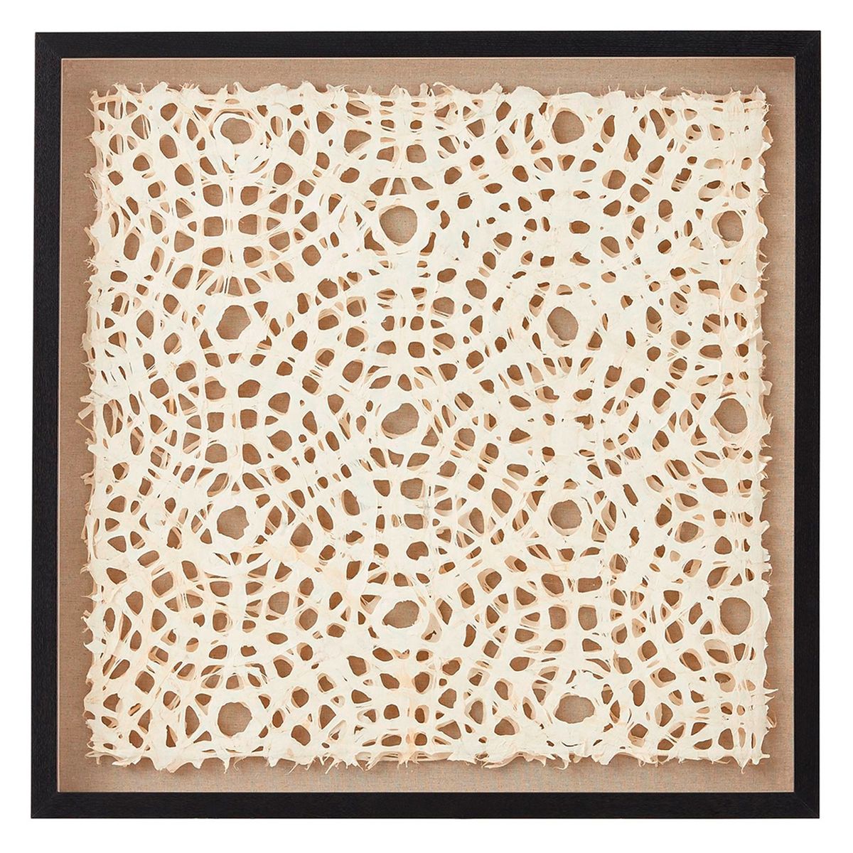 CRATE & BARREL - Cuadro Círculos Naturales Crate & Barrel