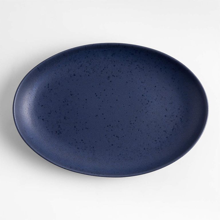 CRATE & BARREL Plato Mediano Craft Indigo