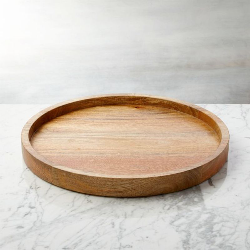 CRATE & BARREL - Bandeja De Madera Ike Crate & Barrel