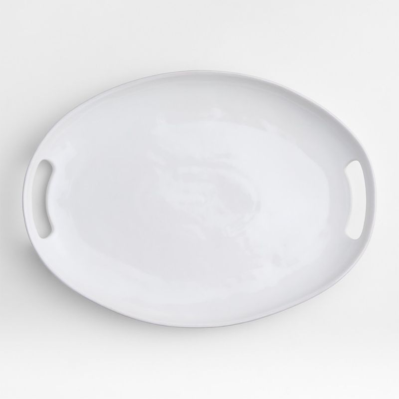 CRATE & BARREL - Plato Para Servir Con Mango Marin Crate & Barrel