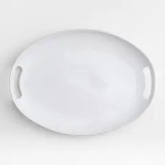 CRATE & BARREL - Plato Para Servir Con Mango Marin