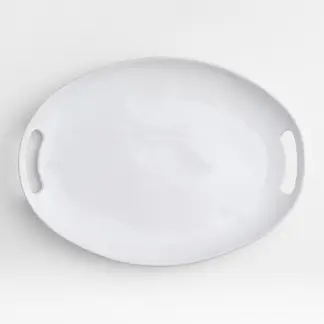 CRATE & BARREL - Plato Para Servir Con Mango Marin