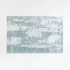 CRATE & BARREL - Alfombra Tottori Azul