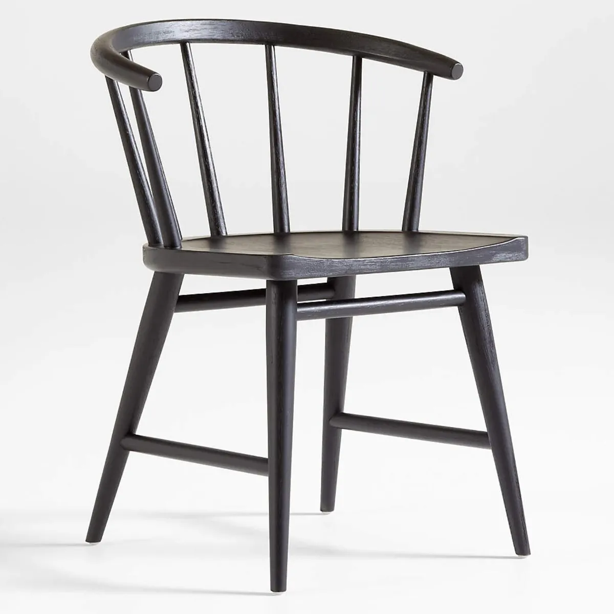 CRATE & BARREL - Silla De Comedor Pali Madera Negra Crate & Barrel