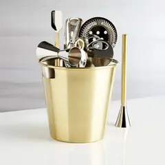 CRATE & BARREL - Set Herramientas Bar Dorado