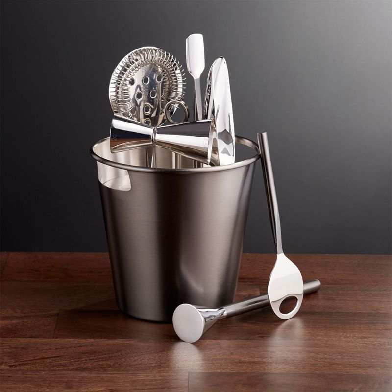 CRATE & BARREL - Set de Herramientas de Bar Gráfito Crate & Barrel