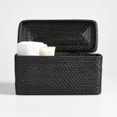 CRATE & BARREL - Canasto Sedona Con Tapa