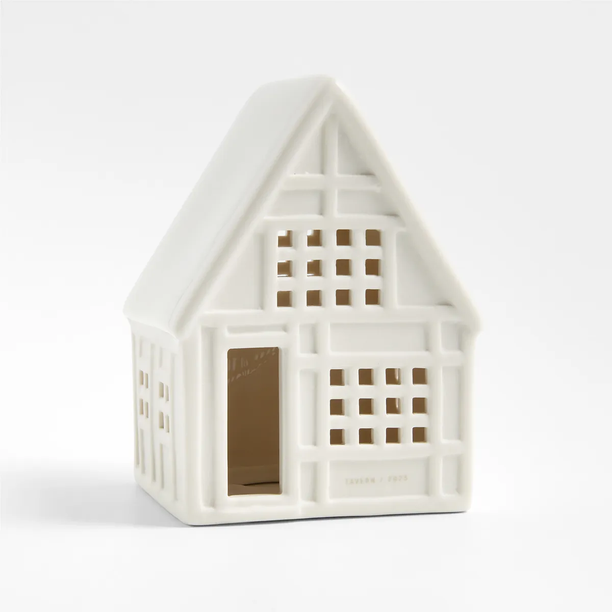 CRATE & BARREL - Taberna Navideña Cerámica 13 Cm Crate & Barrel