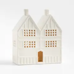 CRATE & BARREL - Storefront Navideña Cerámica 19 Cm