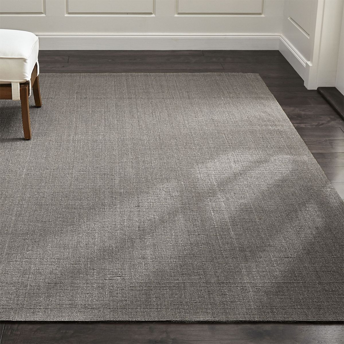 CRATE & BARREL - Alfombra Sisal Gris 183X274Cm Crate & Barrel