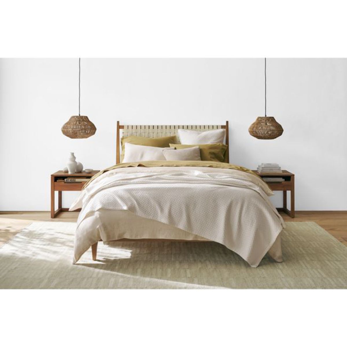 CRATE & BARREL - Alfombra Carmel Canela Crate & Barrel