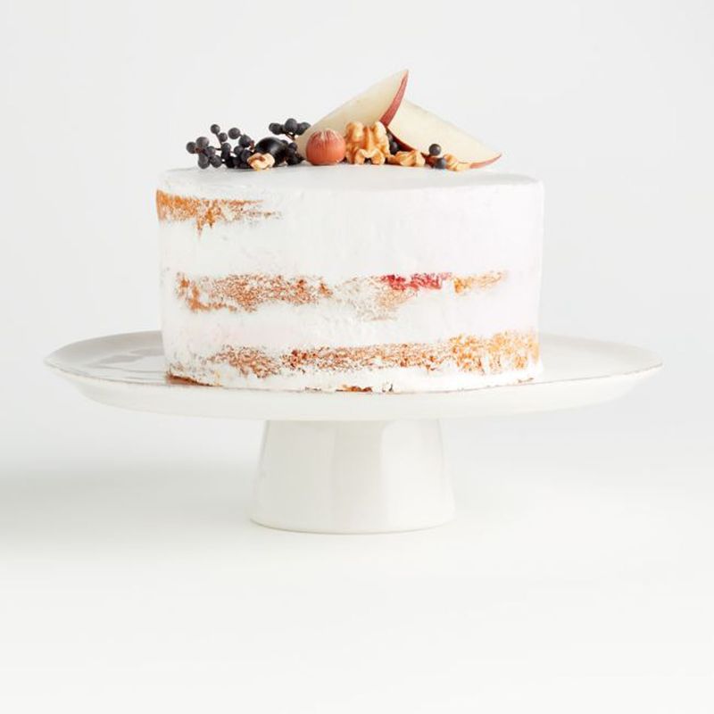 CRATE & BARREL - Pedestal Marin Blanco Grande Crate & Barrel