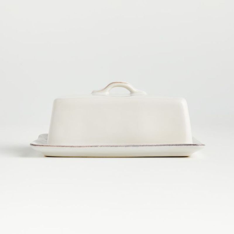 CRATE & BARREL - Mantequillero Marin Blanco Crate & Barrel