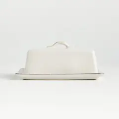 CRATE & BARREL - Mantequillero Marin Blanco