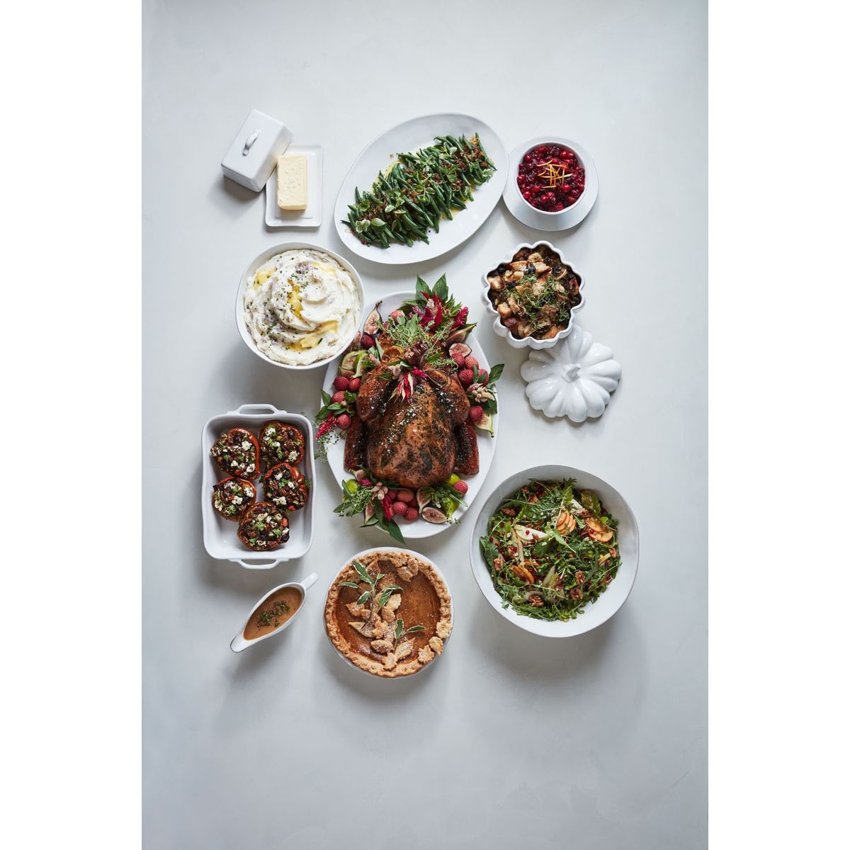 CRATE & BARREL - Mantequillero Marin Blanco Crate & Barrel