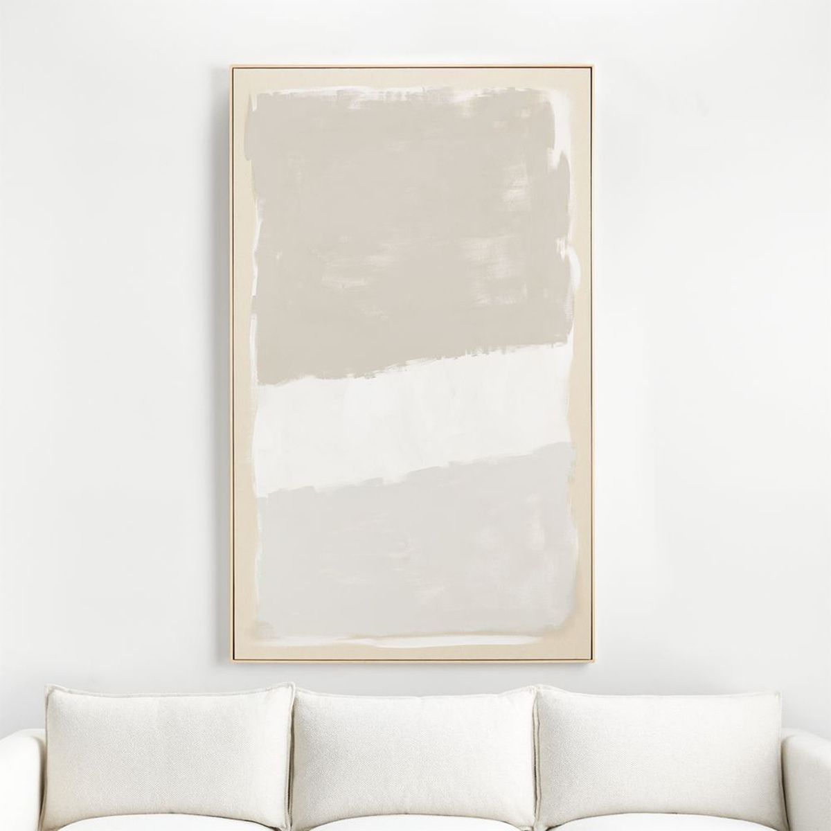 CRATE & BARREL - Cuadro Modern Moment Neutro Crate & Barrel