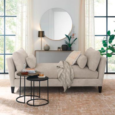 Imagen 2 del producto Espejo Redondo Con Marco Metálico Dorado 101 Cm