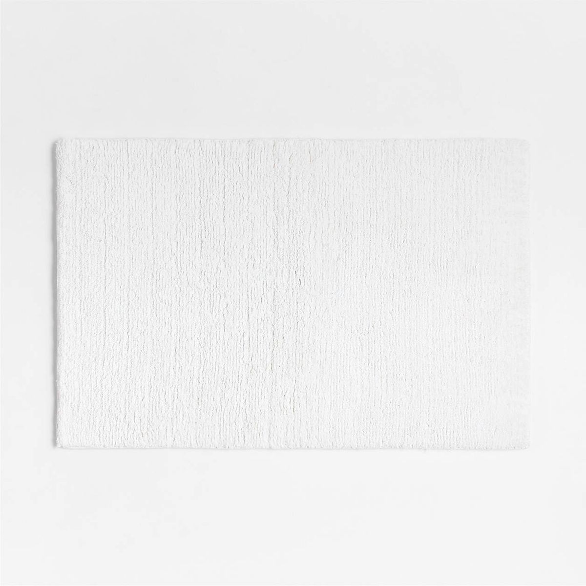 CRATE & BARREL - Piso De Baño Blanco Algodón Orgánico Crate & Barrel