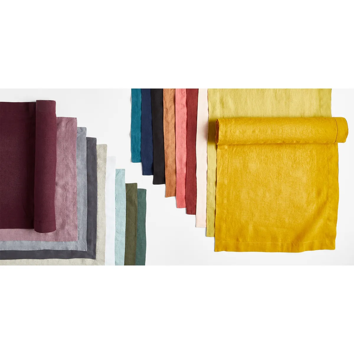 CRATE & BARREL - Camino Mesa Lino Marin Crate&Barrel