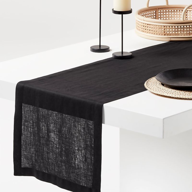 CRATE & BARREL - Camino Mesa Lino Marin Crate&Barrel