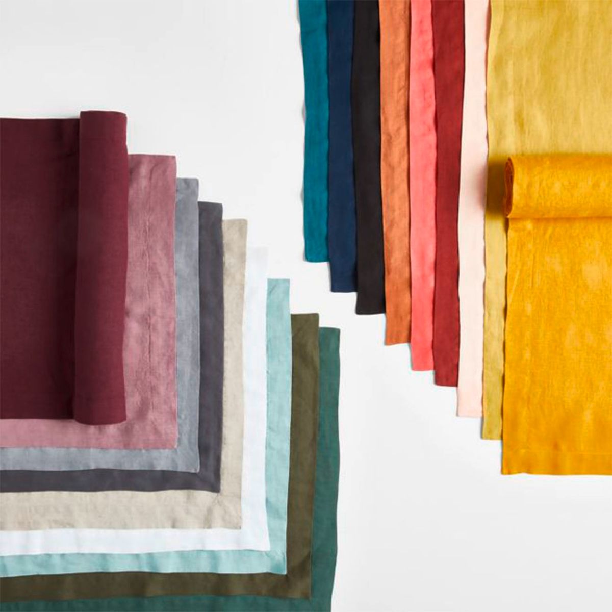 CRATE & BARREL - Camino Mesa Lino Marin Crate&Barrel