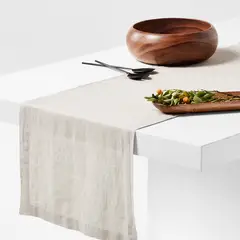 CRATE & BARREL - Camino De Mesa Marin Lino Natural