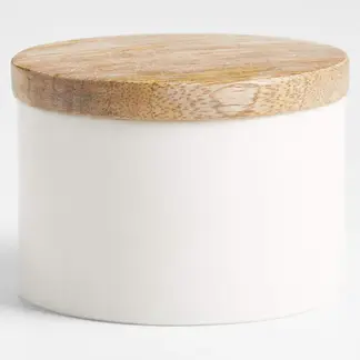 CRATE & BARREL - Salero De Mármol Y Madera