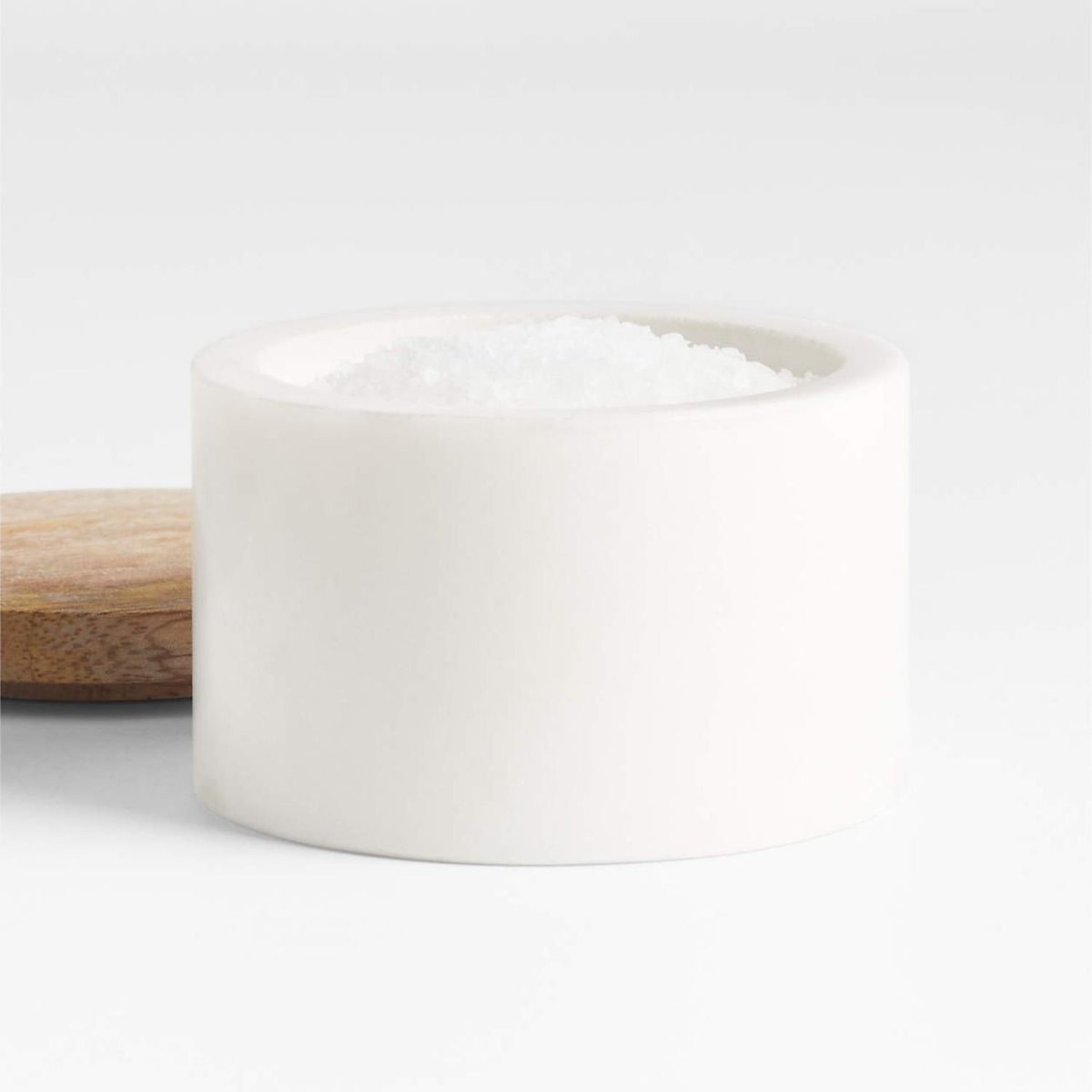 CRATE & BARREL - Salero De Mármol Y Madera Crate & Barrel