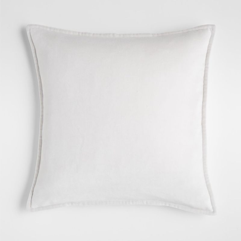 CRATE & BARREL - Funda De Cojín Velvet Gris Crate & Barrel
