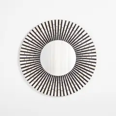CRATE & BARREL - Espejo De Pared Redondo Cash